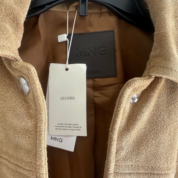 Mango Women’s Suede Leather Jacket, Small, NWT - Picture 13 of 16